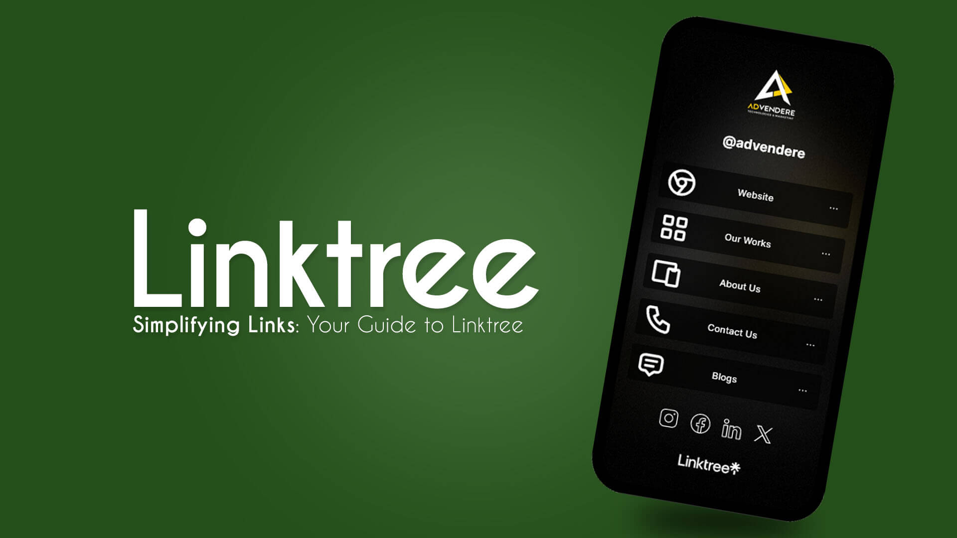 Create an account in Linktree